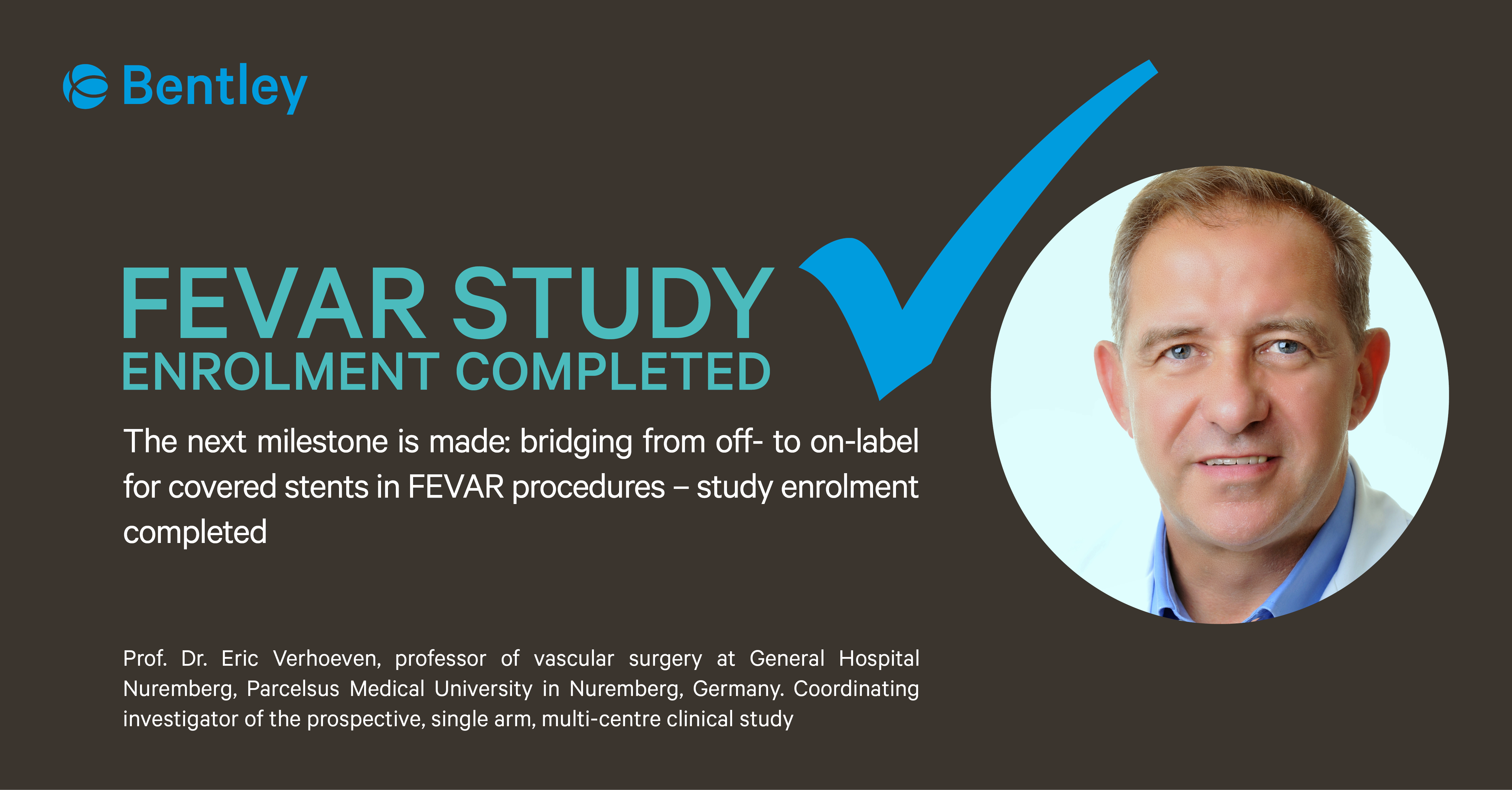 Recruitment complete in FEVAR study for on-label use with Bentley BeGraft as bridging stent